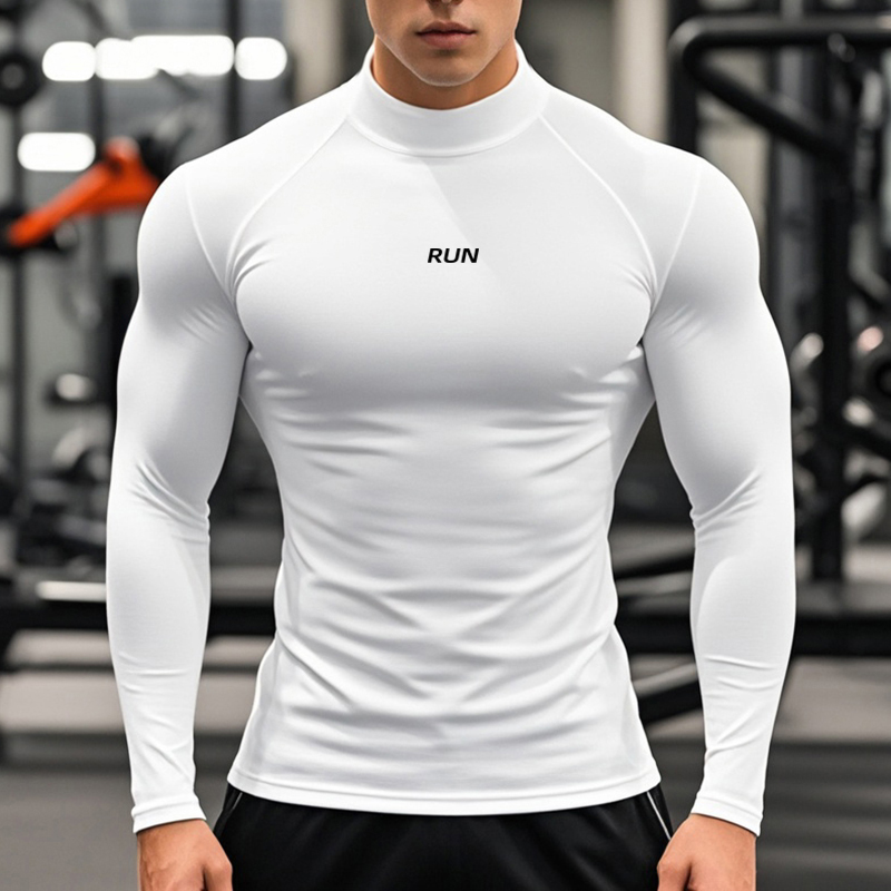 남성용 러닝 터틀넥 빠른 건조 긴팔 티셔츠 봄 가을 압 - T Shirt Tight Fit 리뷰 및 가격