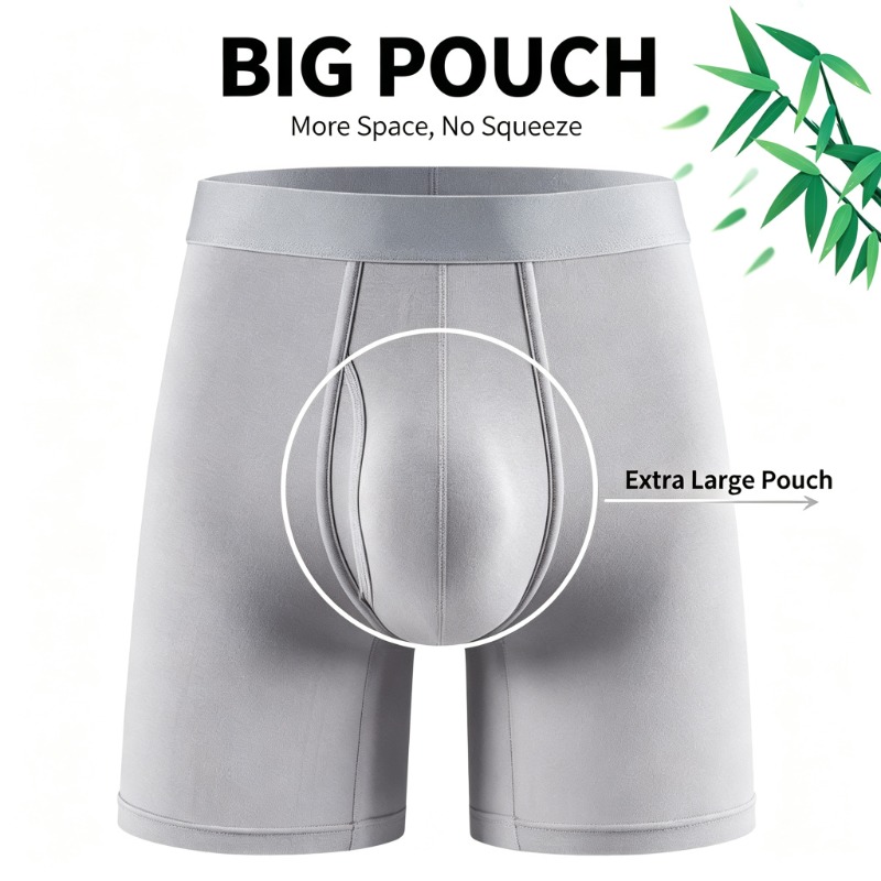 빅 파우치 남성용 대나무 섬유 팬티 통기성 속옷 플라이 - Bamboo Fiber Trunk 리뷰 및 가격