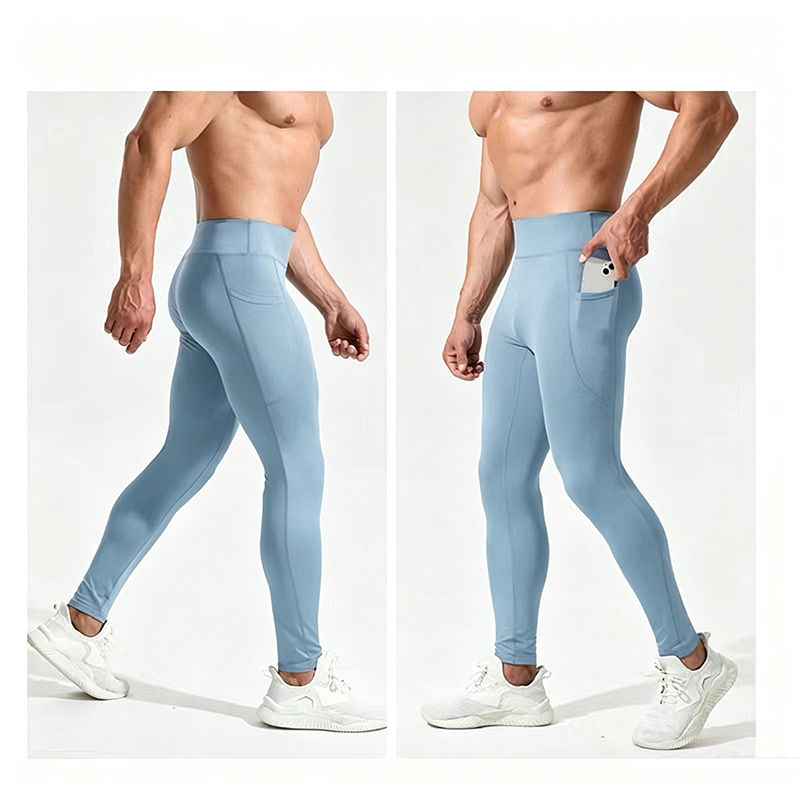 3 Pcs 남성용 하이 웨이스트 압축 러닝 바지 (포켓 - Compression Long Pant 리뷰 및 가격