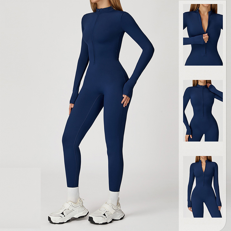 Aiithuug 운동 점프 슈트 지퍼 업 요가 롬퍼 겨 - Compression Long Pant 리뷰 및 가격